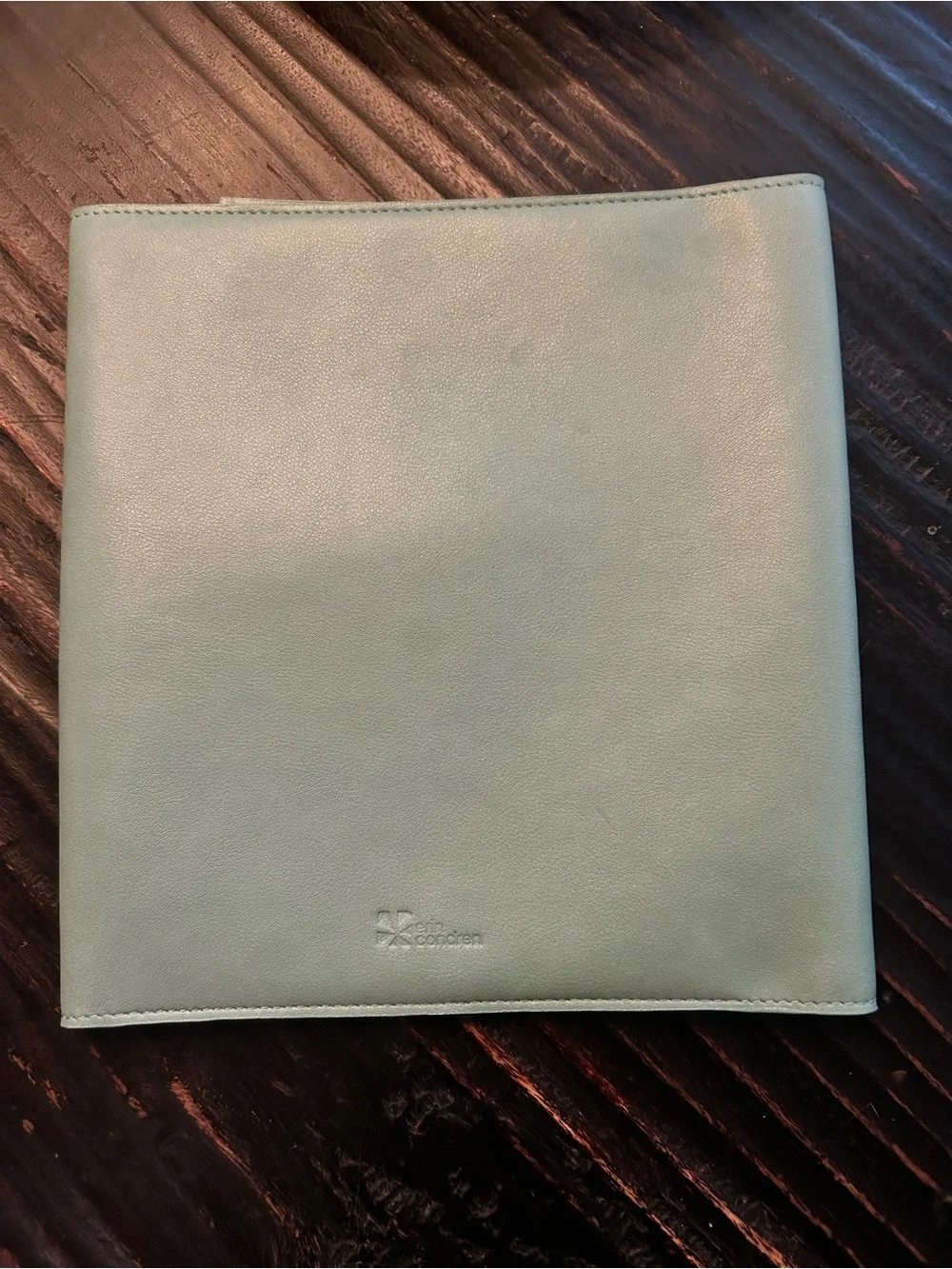 Erin Condren Sage Vegan Leather Folio like new
